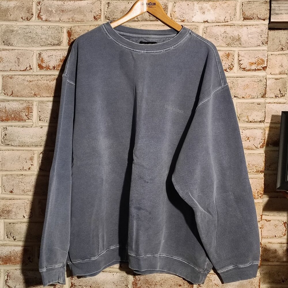 Vintage Eddie Bauer Steel Blue Sweatshirt w/ Defect - XXXL